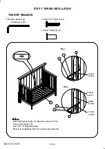 Preview for 5 page of OXFORD BABY LANGSTON 4 IN 1 CONVERTIBLE CRIB 11311 Assembly Instructions Manual