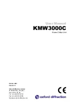 Preview for 1 page of oxford diffraction KMW3000C User Manual