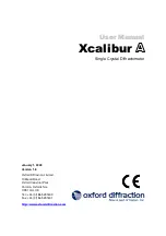 oxford diffraction Xcalibur A User Manual preview