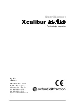 oxford diffraction Xcalibur PD User Manual preview