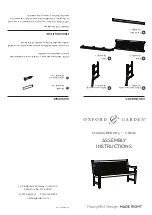 Предварительный просмотр 1 страницы Oxford Garden CD60K Assembly Instructions