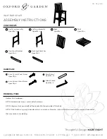 Preview for 1 page of Oxford Garden ISLAY Assembly Instructions