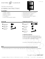 Oxford Garden TRAVIRA MODULAR BASE Assembly Instructions предпросмотр