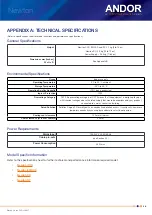 Preview for 38 page of Oxford Instruments ANDOR Newton CCD Hardware Manual