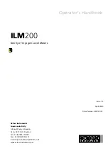 Preview for 1 page of Oxford Instruments ILM200 Operator'S Handbook Manual