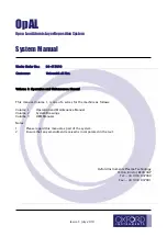 Предварительный просмотр 2 страницы Oxford Instruments OpAL System Manual