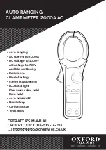 Preview for 1 page of Oxford PRECISION OXD-516-1725D Operator'S Manual