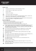 Preview for 2 page of Oxford PRECISION OXD-516-8260F Operator'S Manual