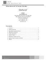 Preview for 2 page of Oxford 1200 User Instruction Manual & Warranty