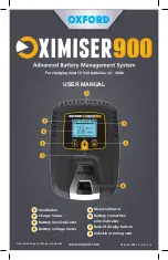 Oxford OXIMISER 900 User Manual preview