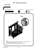 Предварительный просмотр 5 страницы Oxford WESTPORT 4 IN 1 CONVERTIBLE CRIB Assembly Instructions Manual