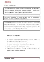 Preview for 9 page of Oxgard Praktika K-01 Operational Manual