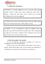 Preview for 5 page of Oxgard Praktika T-03 Maintenance Operations