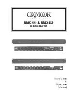 Preview for 1 page of Oxmoor RMX-44 Installation & Operation Manual