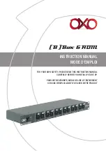 Preview for 1 page of OXO B-Box 6 RDM Instruction Manual