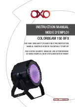 OXO COLORBEAM 150 BFX Instruction Manual preview