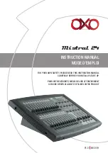 OXO Mistral 24 Instruction Manual preview