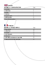 Preview for 3 page of OXO Mistral 24 Instruction Manual