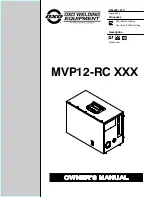 Preview for 1 page of OXO MVP12-RC Series Owner'S Manual