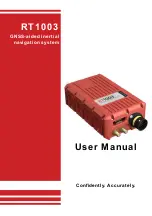 Preview for 1 page of OXTS RT1003 User Manual