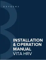 Oxygen 8 VITA HRV Installation & Operation Manual предпросмотр