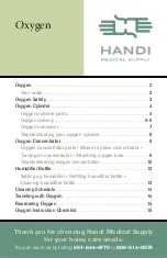 Предварительный просмотр 1 страницы Oxygen HANDI MEDICAL SUPPLY Manual