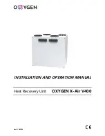 Oxygen X-Air V400 Installation And Operation Manual preview