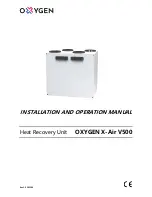 Oxygen X-Air V500 Installation And Operation Manual preview