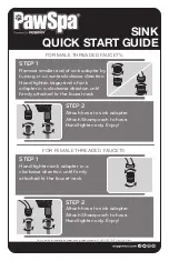 Oxygenics PawSpa 75166 Quick Start Manual preview