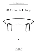 OYOY OY Coffee Table Large Assembly Instructions предпросмотр