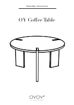 OYOY OY Coffee Table Assembly Instructions preview