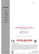 Preview for 8 page of OYPLA DIY 4714 User Manual