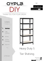 OYPLA DIY Heavy Duty 5 3661 User Manual preview