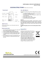 Preview for 3 page of OYPLA Home 3986 User Manual