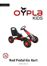 Oypla Kids Red Pedal Go Kart User Manual preview