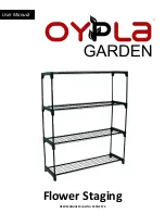 Preview for 1 page of Oypla GARDEN 3391 User Manual