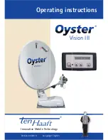 Oyster Oyster Vision III Operating Instructions Manual preview