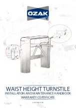 Preview for 1 page of OZAK VP-125 Assembly, Installation And Maintenance Handbook