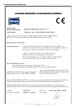 Предварительный просмотр 31 страницы OZAK VP-125 Assembly, Installation And Maintenance Handbook