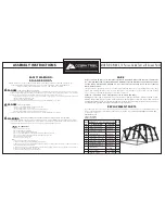 Ozark Trail W883 Assembly Instructions preview
