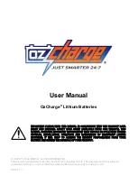 OzCharge OCBL12-100 User Manual preview