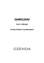 Ozenda OzWCL54U User Manual preview