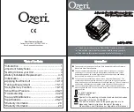 Предварительный просмотр 1 страницы Ozeri BP5K Manual