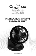 Ozeri Brezza 360 Instruction Manual And Warranty предпросмотр