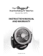 Предварительный просмотр 1 страницы Ozeri Brezza III OZF6 Instruction Manual