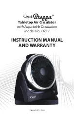 Ozeri Brezza OZF2 Instruction Manual And Warranty предпросмотр