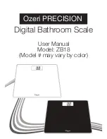 Предварительный просмотр 1 страницы Ozeri ZB18 User Manual