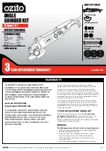 Preview for 1 page of Ozito AGS-0125 Instruction Manual