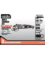 Ozito ANGLE GRINDER KIT Instruction Manual preview