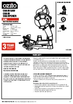 Preview for 1 page of Ozito CCS-085 Instruction Manual